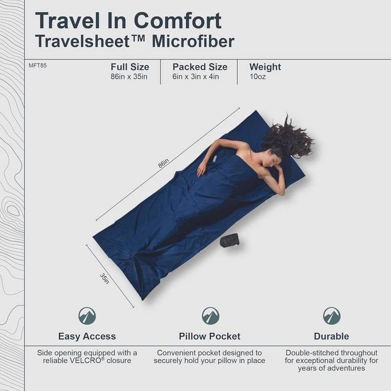 Cocoon - Premium - TravelSheet™ Microfiber - Cranberry - Image 4